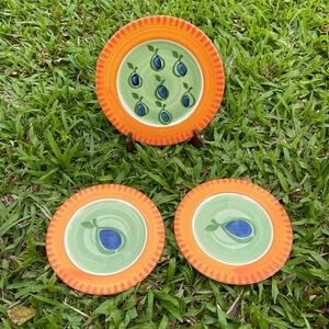 Olive Riviera Van Beers Design for Signature Italy Dinner Plate And Salad Plates